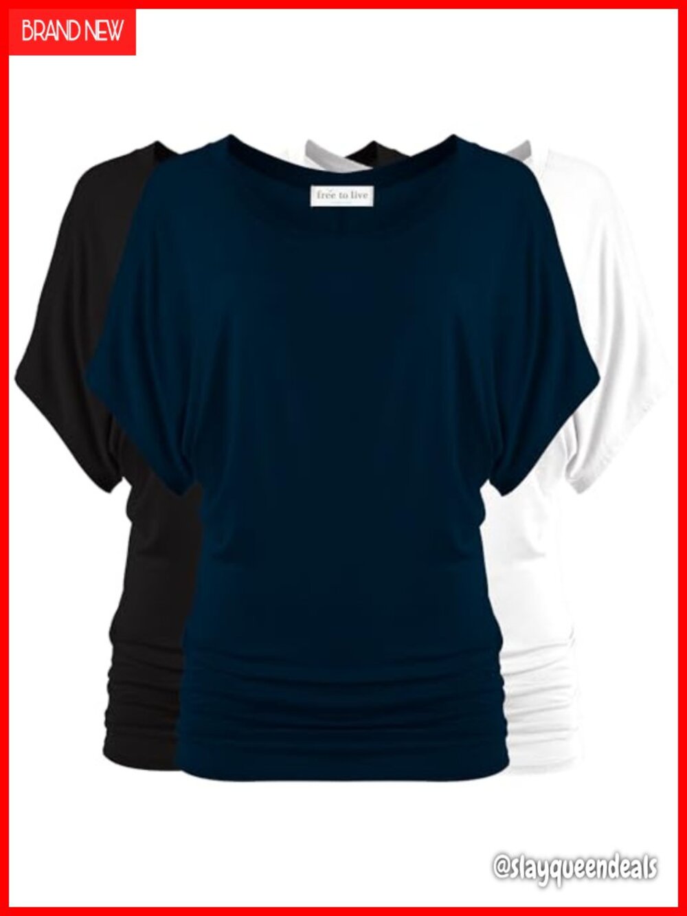 Dolman Sleeve Tunic Dressy Business Casual Top Women Short Sleeve Work Tunic